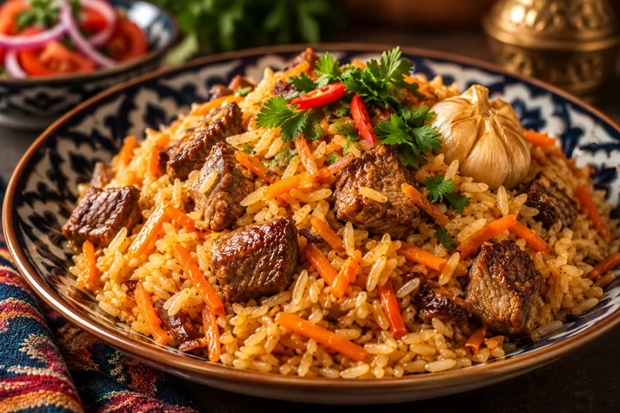 Плов с говядиной